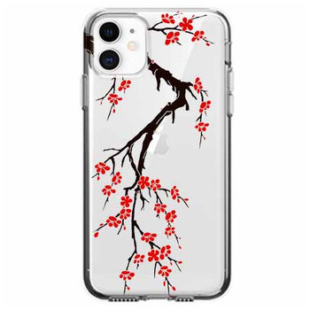Etui, Apple iPhone 11, Krzew kwitnącej wiśni  - EtuiStudio