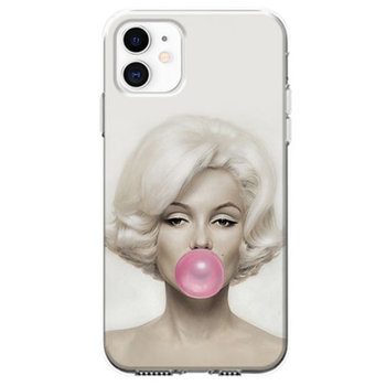 Etui, Apple iPhone 11, Monroe z gumą balonową - EtuiStudio