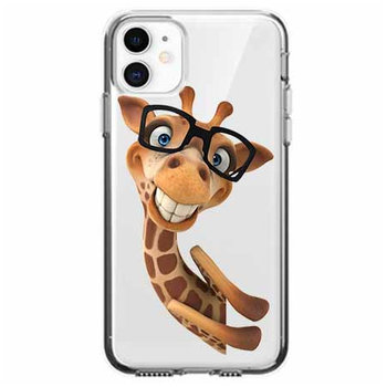Etui, Apple iPhone 11, Wesoła żyrafa w okularach  - EtuiStudio