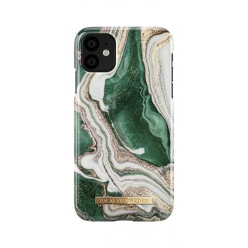 Etui, Apple iPhone 11, złotyen Jade Marble - iDeal Of Sweden