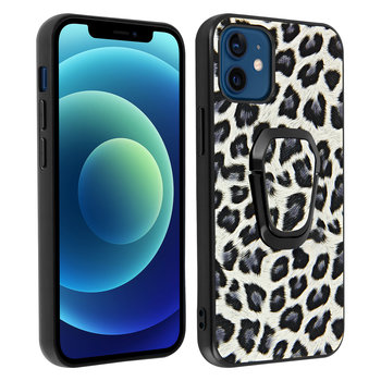 Etui Apple iPhone 12 Mini Leopard Print Dostosowana funkcja multimedialna - Białe - Avizar