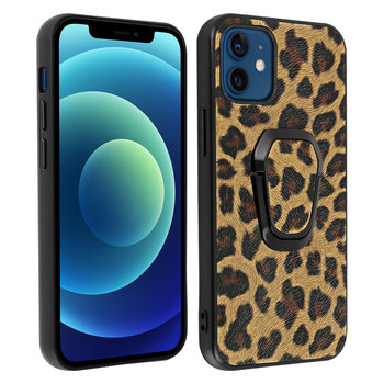 Etui Apple iPhone 12 Mini Leopard Print Dostosowana funkcja multimedialna - Brązowy - Avizar