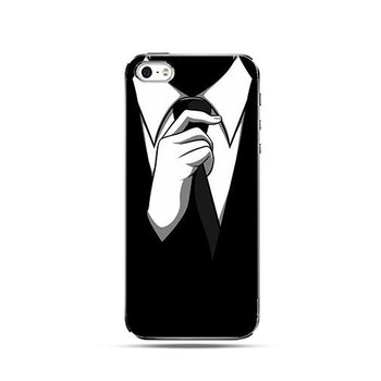Etui, Apple iPhone 6 plus, czarny krawat - EtuiStudio