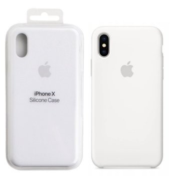 Etui Apple iPhone X /Xs Silikonowe MQT22ZM/A Białe White Plecki - Apple