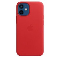 Etui Apple MHK73ZM/A iPhone 12 mini MagSafe czerwony/red Leather Case