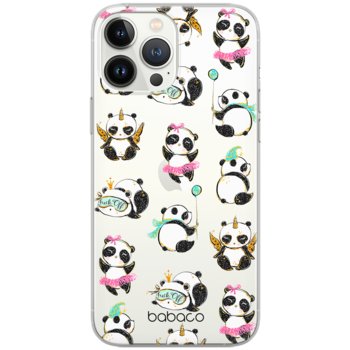 Etui Babaco dedykowane do Iphone 12 Mini, wzór: Panda 008 Etui częściowo przeźroczyste, oryginalne i oficjalnie licencjonowane - Babaco