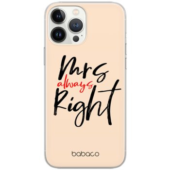 Etui Babaco dedykowane do Samsung A3 2017/ A320F, wzór: Mrs Right 001 Etui całkowicie zadrukowane, oryginalne i oficjalnie licencjonowane - ERT Group