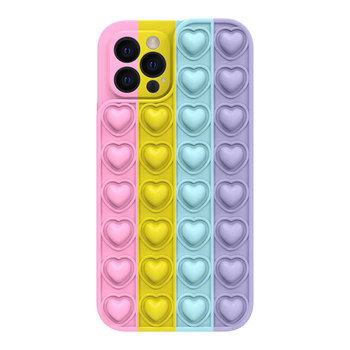 Etui Bąbelkowe Elastyczne Pop It Heart Do Motorola Moto G10 / G30 Kolor 3 - Bestphone