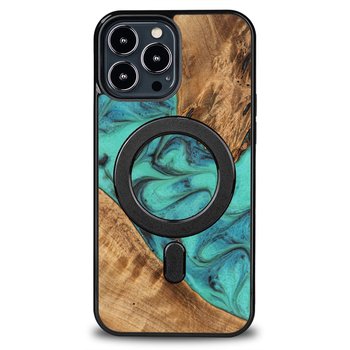 Etui Bewood Unique na iPhone 13 Pro Max - Turquoise z MagSafe - Bewood