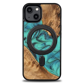 Etui Bewood Unique na iPhone 14 - Turquoise z MagSafe - Bewood