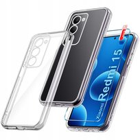 Etui Bezbarwne do Xiaomi Redmi 15 4G | 5G WZMACNIANE CLEAR CASE 2MM + Szkło Krainagsm