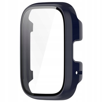 Etui Bizon Case+Glass Watch do Xiaomi Redmi Watch 3 Active, niebieskie - Bizon