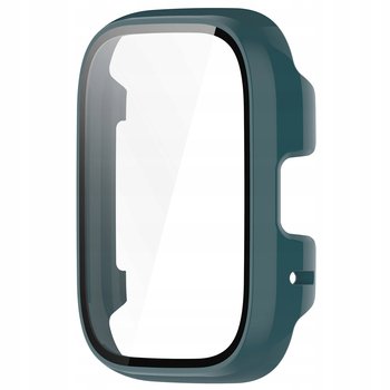 Etui Bizon Case+Glass Watch Do Xiaomi Redmi Watch 3 Active, Zielone - Bizon