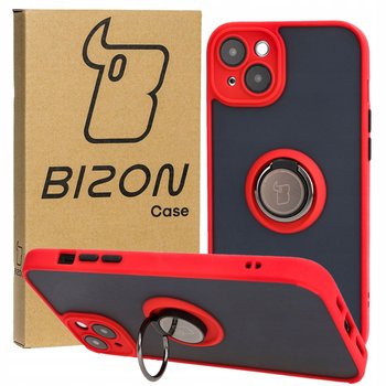 Etui Bizon Case Hybrid Ring do Apple iPhone 15 Plus, czerwone - Bizon