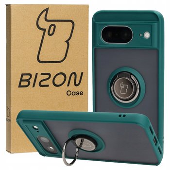 Etui Bizon Case Hybrid Ring Do Google Pixel 8, Ciemnozielone - Bizon