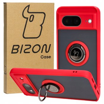Etui Bizon Case Hybrid Ring Do Google Pixel 8, Czerwone - Bizon