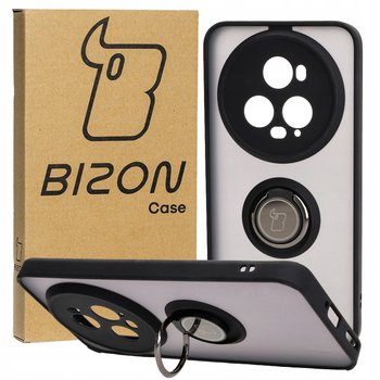 Etui Bizon Case Hybrid Ring Do Honor Magic5 Pro, Czarne - Bizon