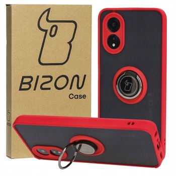 Etui Bizon Case Hybrid Ring do Oppo A38 4G, czerwone - Bizon