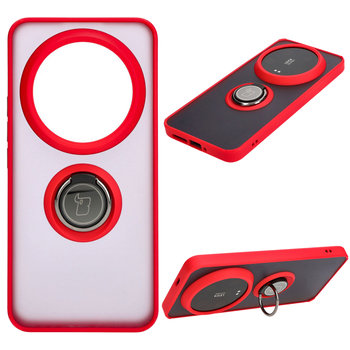Etui Bizon Case Hybrid Ring do Xiaomi 14 Ultra, czerwone - Bizon