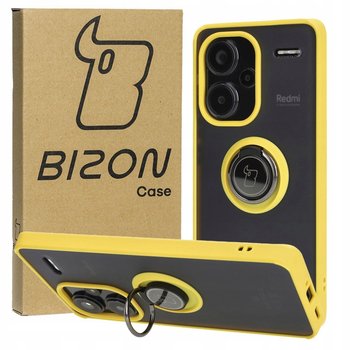 Etui Bizon Case Hybrid Ring do Xiaomi Redmi Note 13 Pro+ 5G, żółte - Bizon