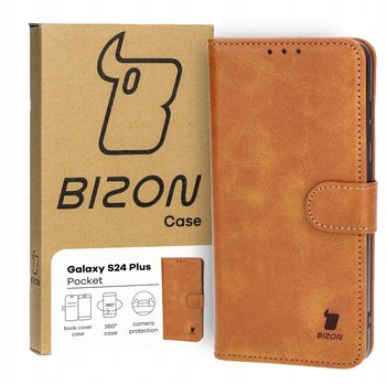 Etui Bizon Case Pocket do Galaxy S24 Plus, brązowe - Bizon