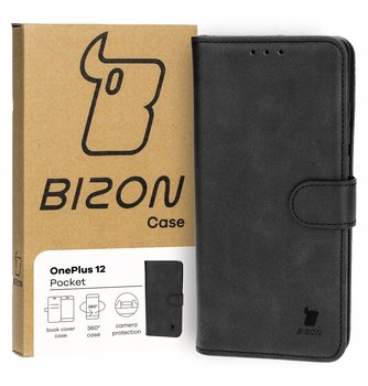 Etui Bizon Case Pocket do OnePlus 12, czarne - Bizon