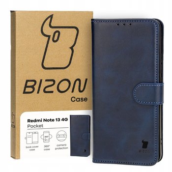 Etui Bizon Case Pocket do Xiaomi Redmi Note 13 4G, granatowe - Bizon