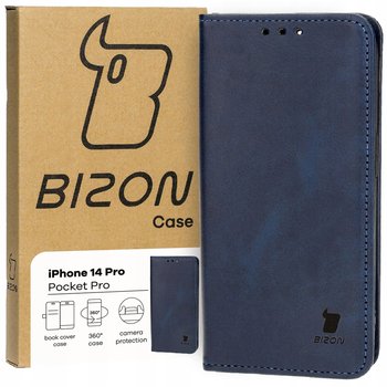 Etui Bizon Case Pocket Pro do Apple iPhone 14 Pro, granatowe - Bizon