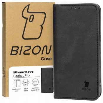 Etui Bizon Case Pocket Pro do Apple iPhone 15 Pro, czarne - Bizon