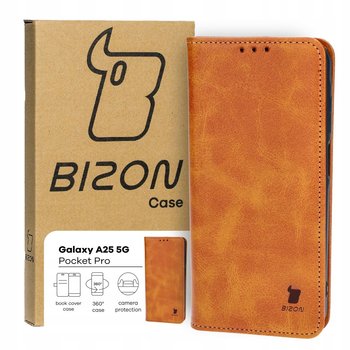 Etui Bizon Case Pocket Pro do Galaxy A25 5G, brązowe - Bizon