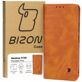 Etui Bizon Case Pocket Pro do Realme 11 5G, brązowe - Bizon