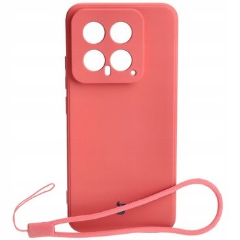 Etui Bizon Case Silicone Sq do Xiaomi 14, brudny róż - Bizon