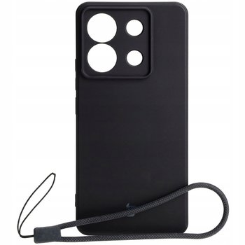Etui Bizon Case Silicone Sq do Xiaomi Poco X6 / Xiaomi Redmi Note 13 Pro 5G, czarne - Bizon