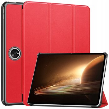 Etui Bizon Case Tab Croc do Oppo Pad 2 / OnePlus Pad, czerwone - Bizon
