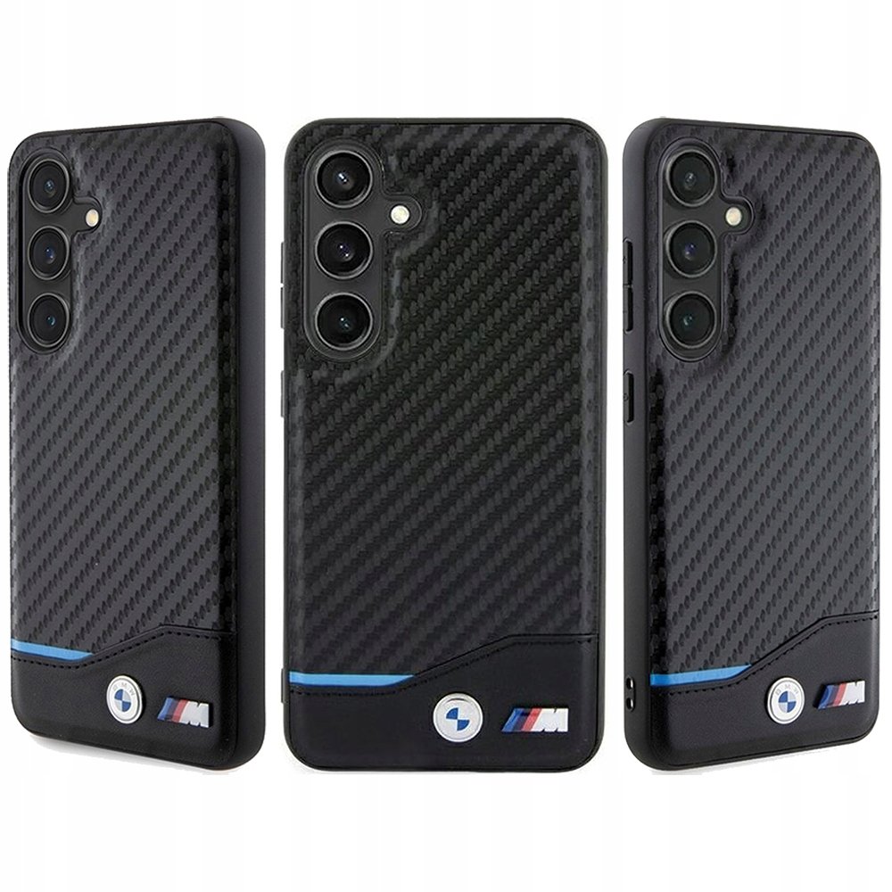 Etui BMW Leather Carbon do Galaxy A55, czarne - BMW | Sklep EMPIK.COM