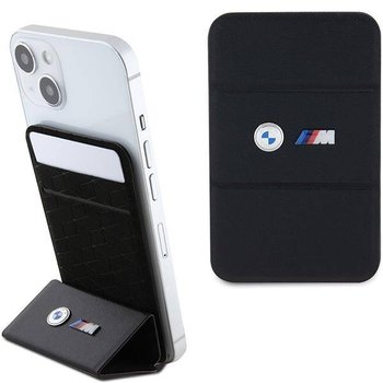 Etui BMW Wallet Card Slot Stand Etui BMWCSMMPGK - czarne MagSafe M Edition Collection - BMW