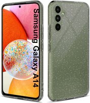 Etui BROKAT SHINE DYMIONE +Szkło 9H do Samsung Galaxy A14 2MM