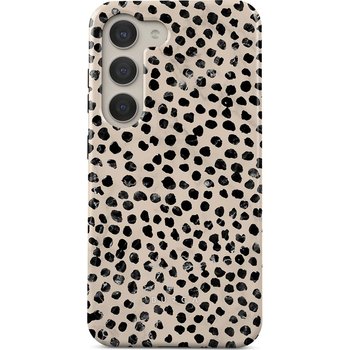 Etui Burga Almond Latte Tough do Samsung Galaxy S23, beżowe z czarnymi kropkami - Inny producent