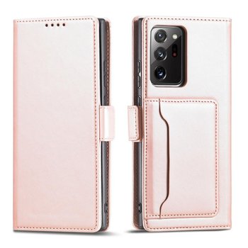 Etui Card Braders Case do Samsung Galaxy S22 Ultra różowy - Braders