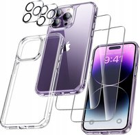 Etui Case dla iPhone 14 Pro Max + 2x Szkło na Wyświetlacz / Aparat Tylni Inna marka