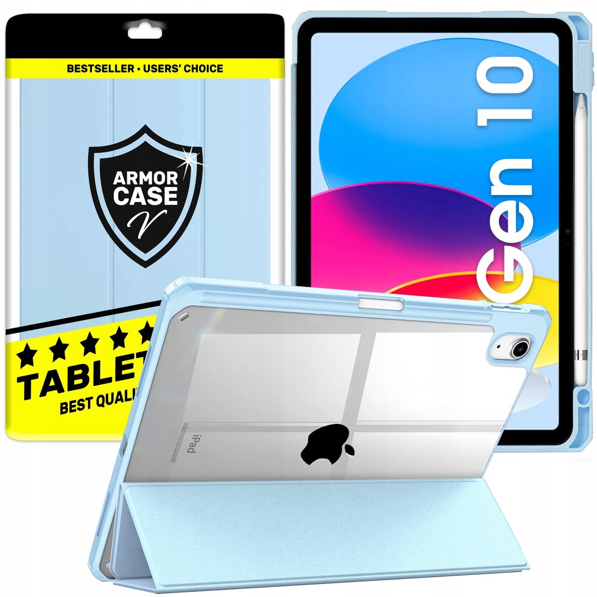 Etui case do Apple iPad 10.9 GEN 10 2022 A2757 A2696, niebieski - Armor  Case