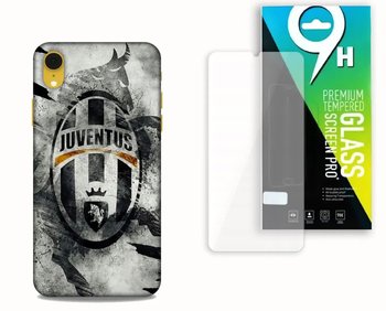 Etui Case Do Apple Iphone Xr + Szkło Hartowane- Wzór Juventus Turyn Kluby - Inny producent