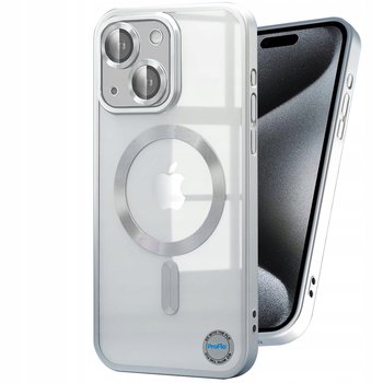 Etui Case do iPhone 14 Srebrne Matowe do MagSafe Srebrny Mat bezbarwne Case - Inny producent
