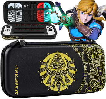 Etui case do Nintendo Switch i Nintendo Switch OLED Legend Of Zelda Tears, Tears Of The Kingdom HAC-001 HAC-001-01 HEG-001 | czarny - Vortex