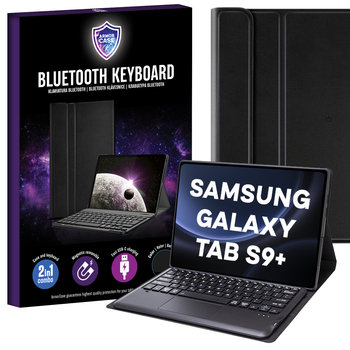 Etui case klawiatura do Samsung Galaxy Tab S9+ 12.4" 2023 SM-X810 SM-X816B | czarny - Armor Case