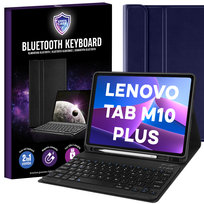 Etui case z klawiatura do Lenovo Tab M10 Plus 10.6 2022 3 GEN TB125FU TB128XU | niebieski