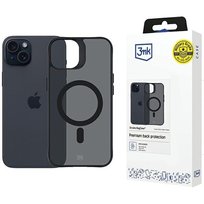 Etui cover Magsafe na tył do Apple iPhone 15 - 3mk Smoke MagCase 3MK