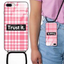 ETUI CROSS GLAM do IPHONE 8 PLUS Kratka Love Wzory Funnycase