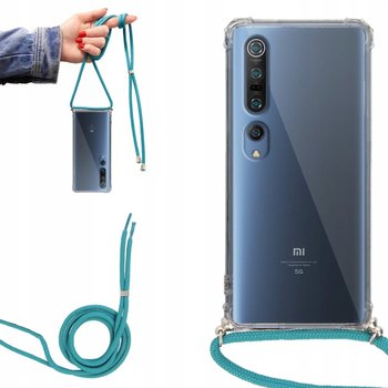 Etui CROSSBODY do XIAOMI Mi 10 PRO Turkus Sznurek - Funnycase