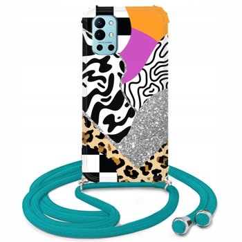 ETUI CROSSBODY TURKUS do ONEPLUS 9R PATCHES Wzory - Funnycase